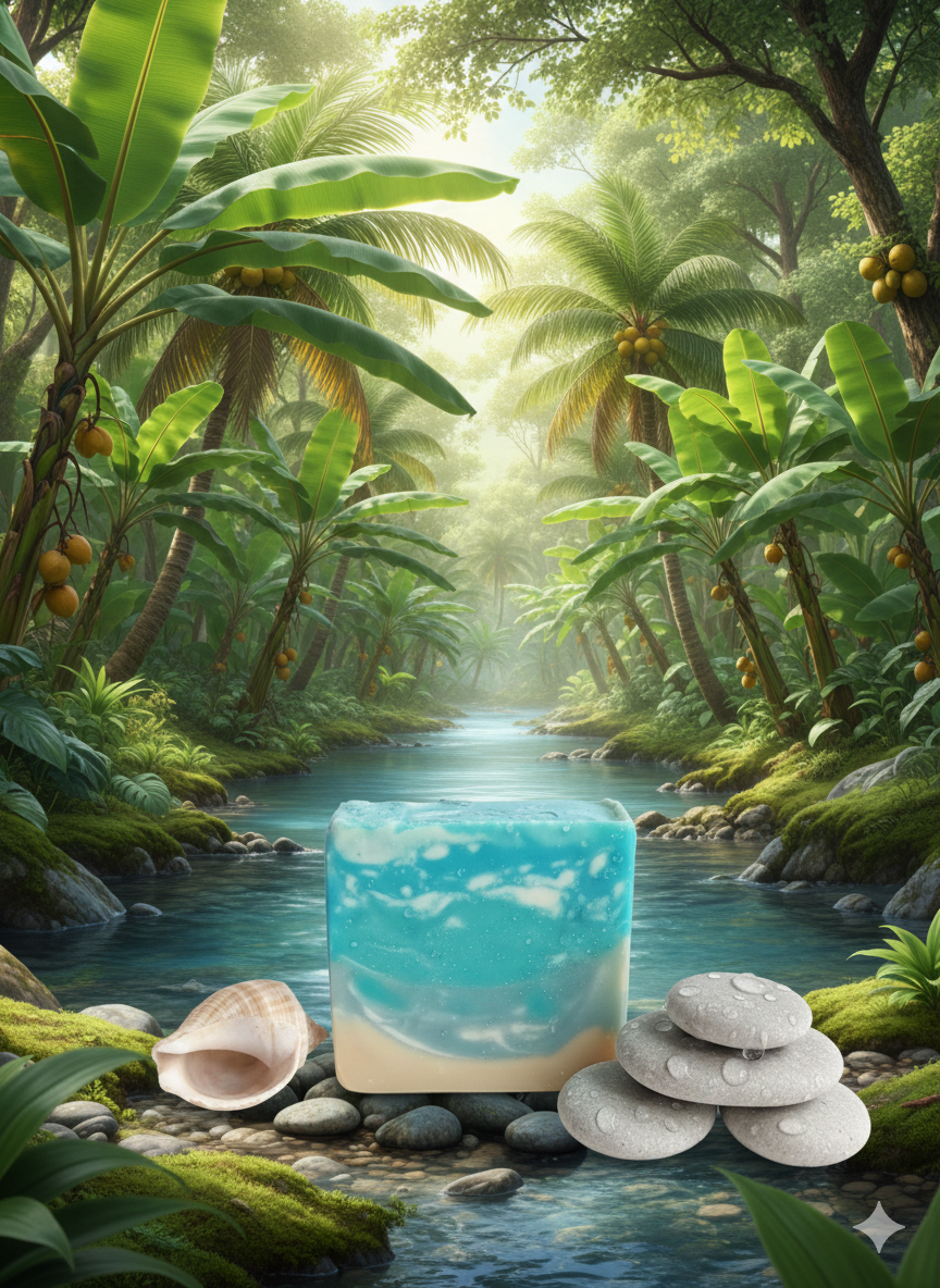 Ocean Breeze Blue Bar Natural Soap