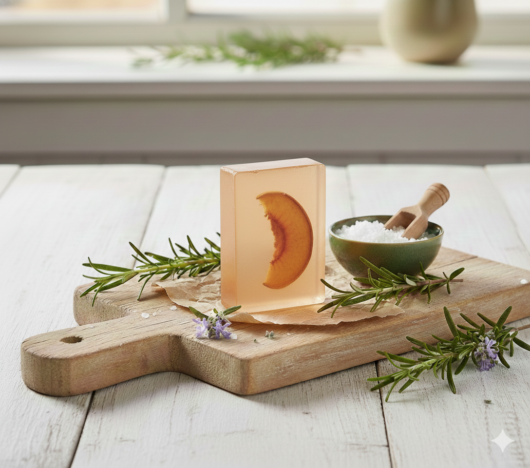 Peach Glow Glycerine Soap Bar